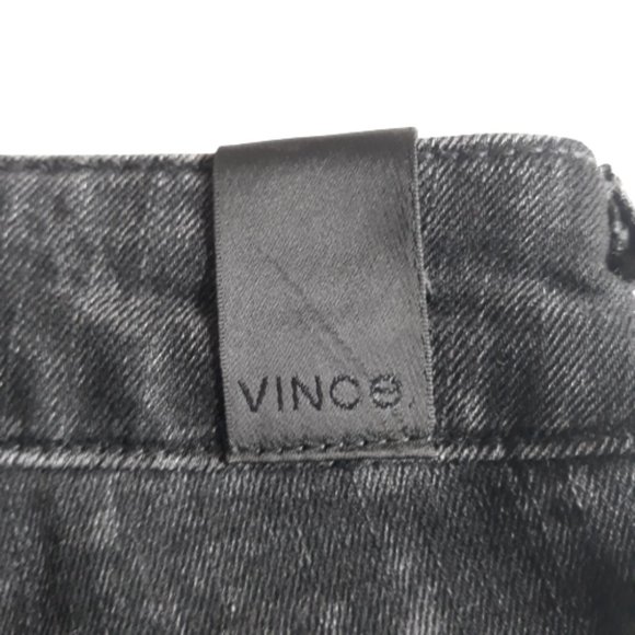 Vince Floral Black Dylan-Ankle Denim Skinny Mid Rise Jeans Size 31 - Picture 9 of 14